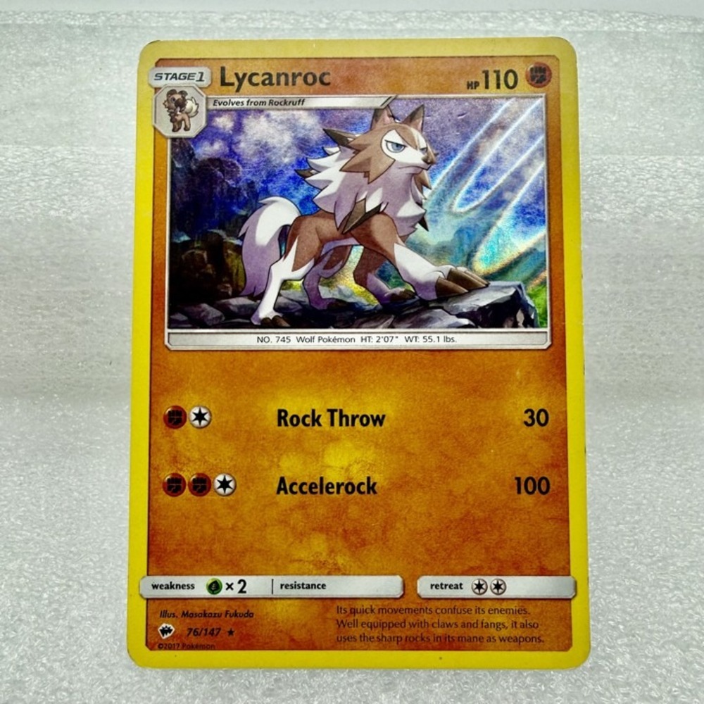Lycanroc Cracked Ice Holo 076/147 Deck Exclusives Holo Pokémon TCG LP